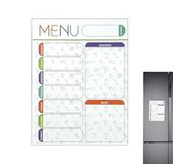 Tableau blanc magnétique pour réfrigérateur | Tâches quotidiennes, planification hebdomadaire et planification du réfrigérateur - Liste de contrôle et rappels pour l'organisation de la cuisine avec