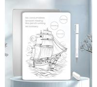 Tableau blanc magnétique, tableau blanc portable A5, tableau réutilisable, aucun consommable nécessaire pour le bureau, la famille, l'école - 1 marqueur et une gomme inclus