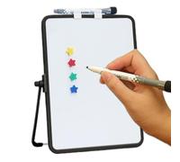 Tableau blanc magnétique - Tableau de notes portable, affichage d'écriture lisse facile à nettoyer avec support pliable, ensemble de marqueurs et accessoires magnétiques | Tableau de rappel de