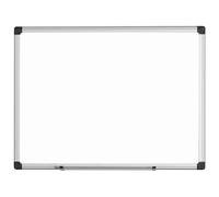 Bi-Office Maya Tableau blanc émaillé avec cadre en aluminium 60 x 45 cm Blanc