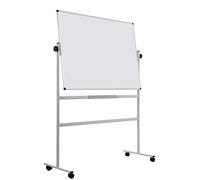 Tableau blanc mobile laqué pivotant Maya Bi-Office 120 x 90 cm