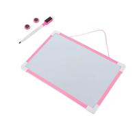 Tableau blanc mural effaçable à sec, petit tableau blanc magnétique for dessin et écriture(Pink)
