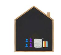 Tableau blanc mural tableau blanc auto-adhésif, papier effaçable à sec magnétique 21 "X 36" for mur, tableau noir d'écriture de style maison(Black)