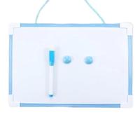 Tableau blanc mural tableau blanc magnétique tableau mémo effaçable portable léger double face tableau effaçable à sec réutilisable dessin écriture(Blue)