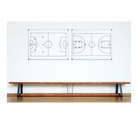 Tableau blanc mural terrain de football, A4