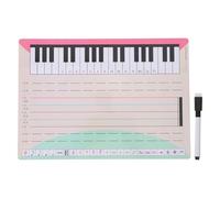 Tableau Blanc Musical Effaçable à Sec Portable Lignes de Portée | Exercices de e Sol Fa, Usage Scolaire, Blanc, Carton PET, Stylo Inclus