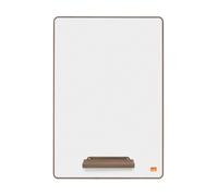 NOBO Mini tableau blanc DIN A4 cadre en bois double-face lot de 4 blanc