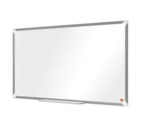 ACCO NOBO Tableau blanc magnétique Premium Plus 890×500 mm, cadre alu, porte‑marqueur inclus