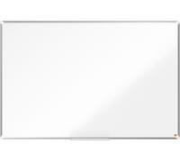 Nobo Tableau Blanc Acier Magnétique, 1500 x 1000mm, Cadre Aluminium, Montage Mural par les Coins, Marqueur Inclus, Premium Plus, Blanc, 1915158
