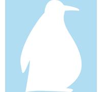Tableau blanc pingouin