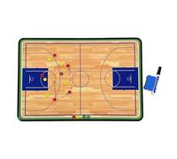 Tableau blanc pour entraîneur de basket-ball, presse-papiers pour entraîneurs, double face, avec sac de rangement, pour compétition ou cours scolaires (taille moyenne)