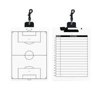 Tableau Blanc pour Entraîneurs, Tableau Effaçable À Sec | Modèle Double Face, Léger et Portable, Adapté À Divers Sports(Soccer)