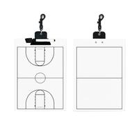 Tableau Blanc pour Entraîneurs, Tableau Effaçable À Sec | Modèle Double Face, Léger et Portable, Adapté À Divers Sports(Basketball)