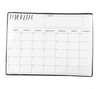 Tableau blanc pour réfrigérateur A3 vue mensuelle | Matériau PET, résistant aux taches, effacement libre, convient aux réfrigérateurs standard, disposition mensuelle