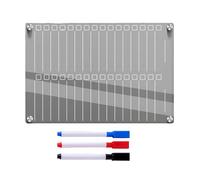 Tableau blanc réutilisable avec marqueurs effaçables à sec colorés pour la planification de la cuisine et la gestion des horaires quotidiens