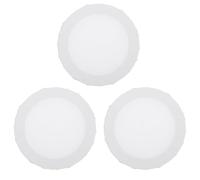 Tableau Blanc Rond en Lin Fin, Lot de 3 Pièces pour Peinture
