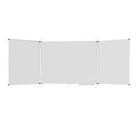Tableau blanc UNITE PLUS triptyque - 2 volets - surface magnétique - 900X2400 Legamaster