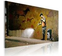 Tableau "Blanchiment des Caves Lascaux - Banksy" 40x60cm Multicolore G