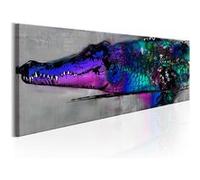 Tableau Blue Alligator-Taille L 150 x H 50 cm Imprimé G
