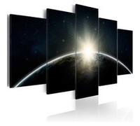 Tableau Blue planet Earth-Taille L 100 x H 50 cm