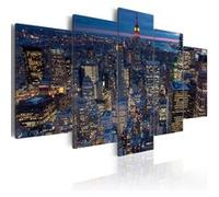 Tableau Imprimé "Bonne Nuit à New York!" 100 x 200 cm