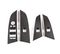 Tableau Bord Autocollant Compatible Avec Pour 5 Série Pour E60 2004 2005 2006 Automobile Intérieur Voiture Porte Lève-vitre Bouton De Commutation Panneau Cadre Garniture Couverture Autocollants