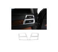 Tableau Bord Console Centrale Voiture Pour B&MW X5 X6 E70 E71 2008-2013 Panneau Sortie D'air Latéral Climatiseur Couvercle Cadre Garniture (Color : Argent)