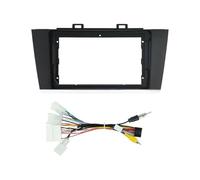 Tableau Bord Façade Radio Cadre Câble Tableau Bord pour Legacy Outback 2014-2018 Kit Garniture Panneau Boîtier Canbus Décodeur Stéréo GPS 9 Pouces 2 DIN(Cadre avec câble)