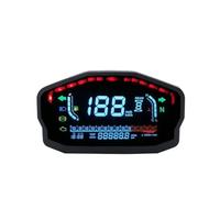 Tableau Bord Numérique Compteur De Vitesse Numérique pour Moto, Odomètre Rétro-éclairé, Température l'eau, Huile, Universel pour