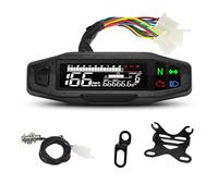 Tableau Bord Numérique Compteur De Vitesse pour Moto Jauge D'huile Numérique Instrument Carburateur Indicateur Lumineux Accessoires 12V