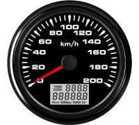 Tableau Bord Numérique Style 85mm Compteurs De Vitesse 0-200 Km/H Odomètres Dispositifs Trajet 9-32vdc Moto RV Accessoires