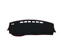 Tableau Bord Voiture pour Nissan pour Coups Pied pour P15 2017-2020 Voiture Tableau Bord Couverture Anti-UV Pad Instrument Plate-Forme Ombre Coussin Couverture Tableau Bord(LHD côté Rouge,LHD)