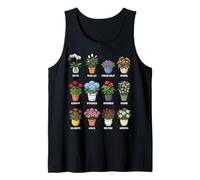 Tableau botanique des Plantes d'intérieur à Fleurs en Pots Débardeur