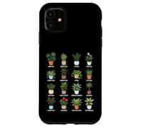 Tableau botanique des Plantes d'intérieur en Pots Coque pour iPhone 11