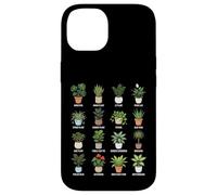 Tableau botanique des Plantes d'intérieur en Pots Coque pour iPhone 14