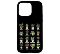 Tableau botanique des Plantes d'intérieur en Pots Coque pour iPhone 15 Pro Max