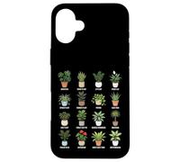 Tableau botanique des Plantes d'intérieur en Pots Coque pour iPhone 16 Plus
