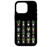 Tableau botanique des Plantes d'intérieur en Pots Coque pour iPhone 16 Pro