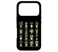 Tableau botanique des Plantes d'intérieur en Pots Coque pour iPhone 17 Pro