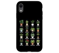 Tableau botanique des Plantes d'intérieur en Pots Coque pour iPhone XR