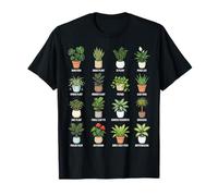 Tableau botanique des Plantes d'intérieur en Pots T-Shirt