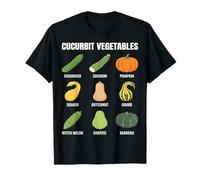 Tableau botanique des Types de légumes cucurbitacées T-Shirt