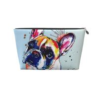 Tableau Bouledogue Français, Trousse de Toilette Trousse de Maquillage Sac à cosmétiques Trousse de Toilette de Voyage Portable