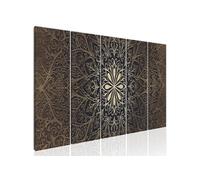 Tableau Brown Mandala-Taille L 225 x H 90 cm Imprimé G