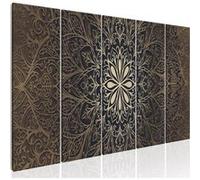 Tableau Brown Mandala-Taille L 225 x H 90 cm Imprimé G