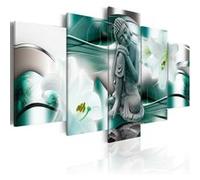 Tableau Buddha and lilies-Taille L 200 x H 100 cm Imprimé G