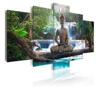 Tableau Buddha and waterfall-Taille L 200 x H 100 cm