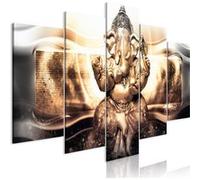 Tableau - Buddha Style (5 Parts) Golden Wide - 100x50 Artgeist (1748)