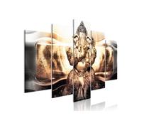 Tableau - Buddha Style (5 Parts) Golden Wide - 200x100 (1749)
