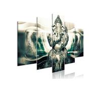 Tableau - Buddha Style (5 Parts) Green Wide - 200x100 (1751)